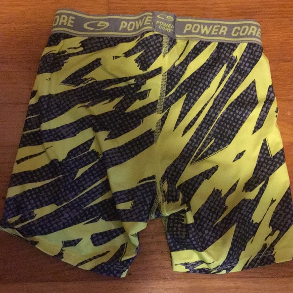 Neon power core spandex work out shorts - Picture 2 of 2